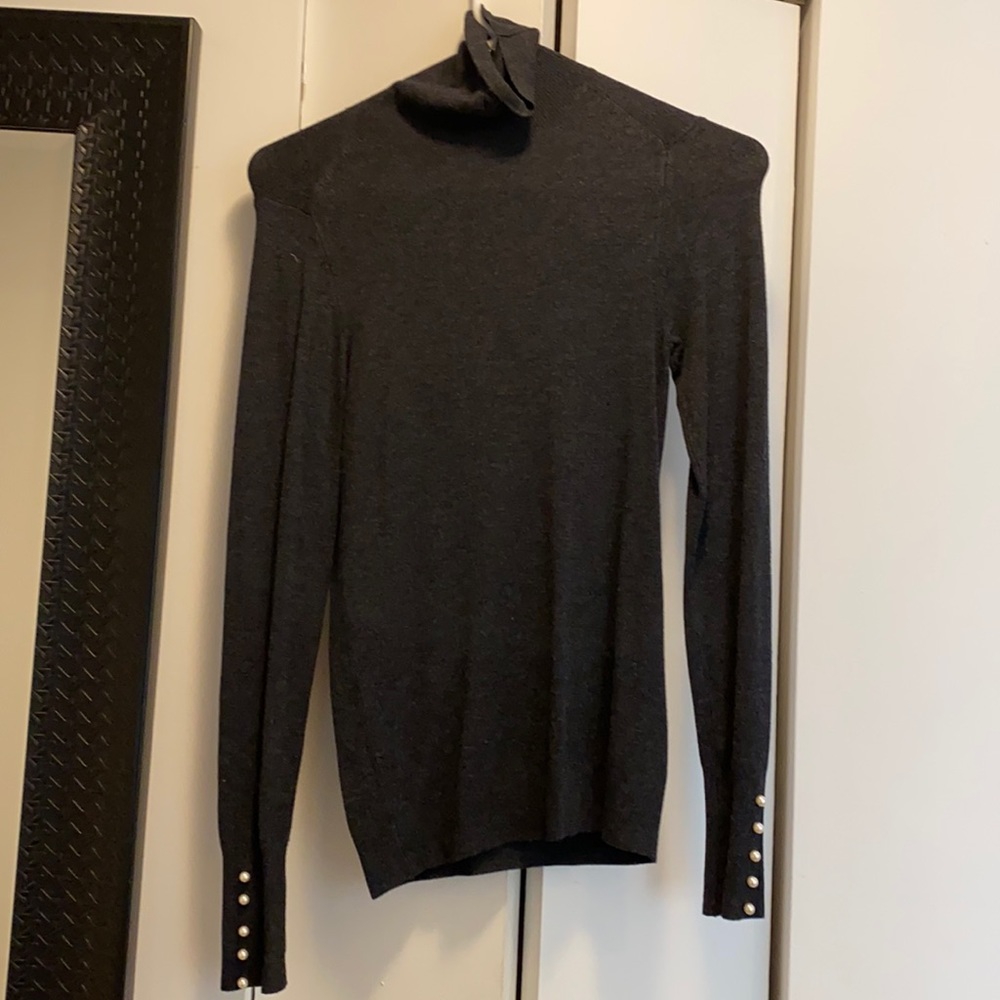 Zara turtle neck with pearl detail